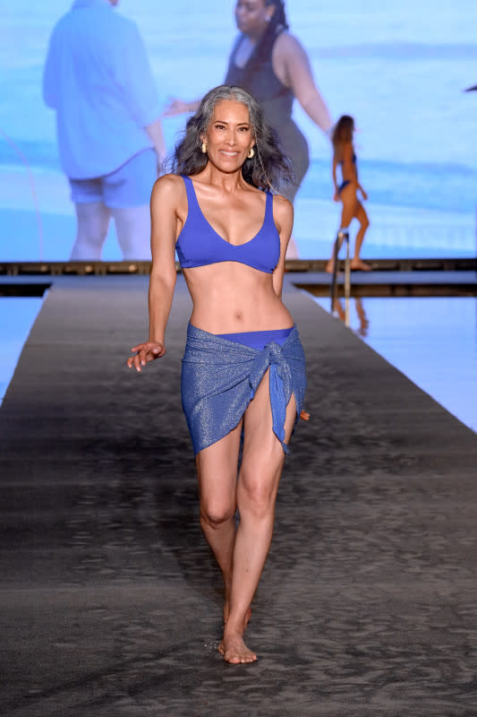 Nina Cash walks the Sports Illustrated Swimsuit Show's runway during the Miami Swim Week at W Hotel Miami Beach on July 07, 2023 in Miami Beach, Florida. <p>Ivan Apfel/Getty Images</p>