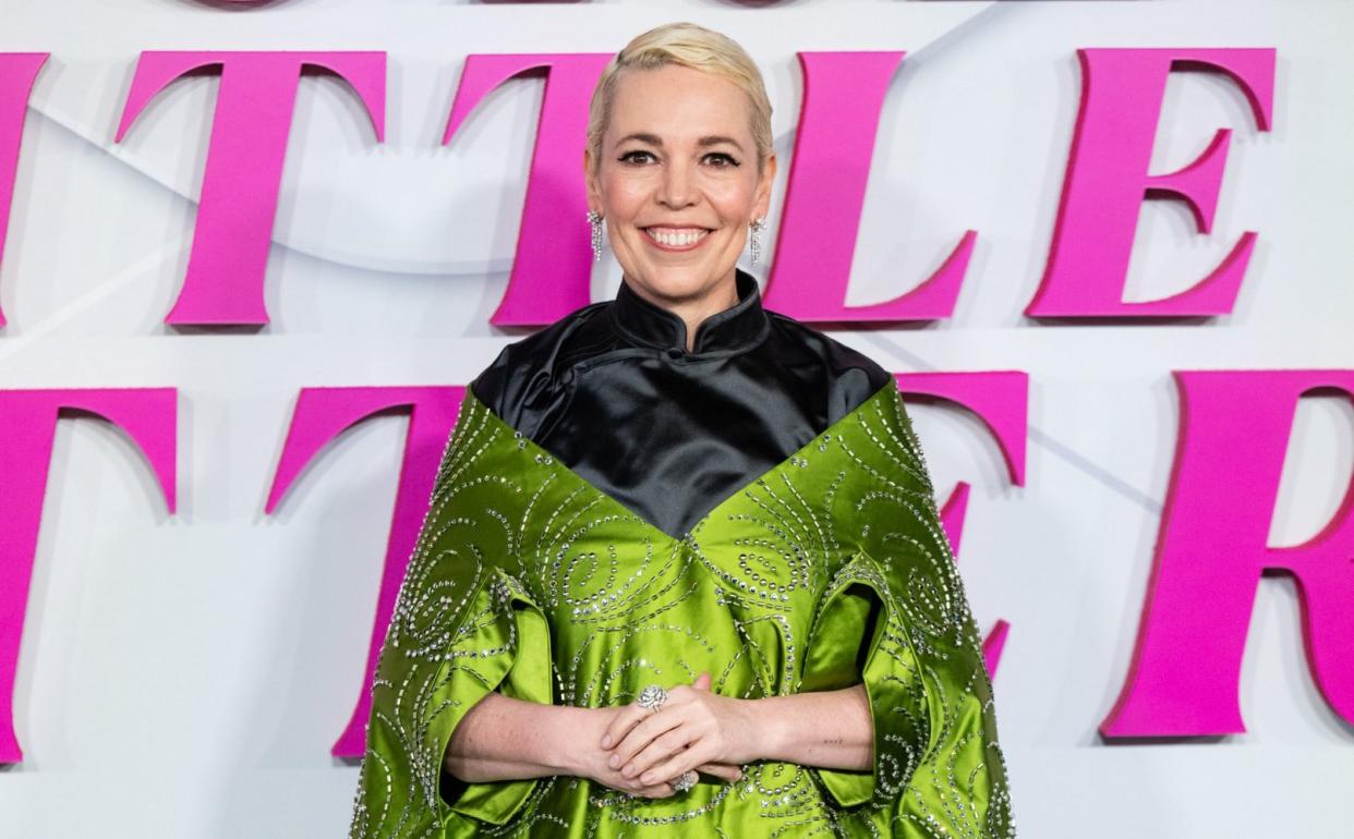 Olivia Colman attends the European Premiere of Wicked Little Letters at Odeon Luxe Leicester Square on February 13 2024 in London, England