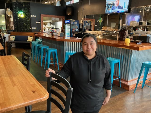 Lemonade Stand restaurant owner Yasmin Moreles, seen Wednesday, April 10, 2024 (photo by Jonathan Turner).