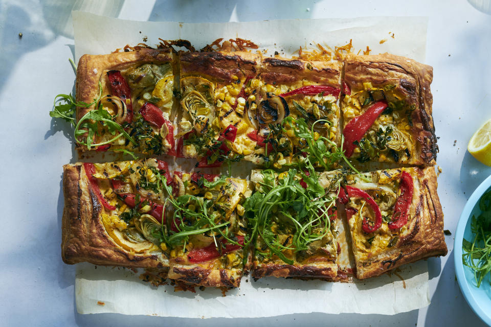 Tarta de vegetales, en Nueva York, el 20 de abril de 2021. Estilista de alimentos: Simon Andrews. (David Malosh/The New York Times)