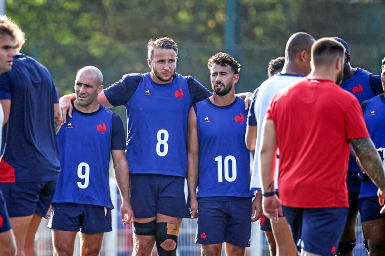 Anthony Jelonch (numéro 8) sera le capitaine du XV de France de rugby à l'occasion du match contre l'Uruguay, jeudi 14 septembre, à Lille (Nord).  - Credit:Anne-Christine Poujoulat/AFP