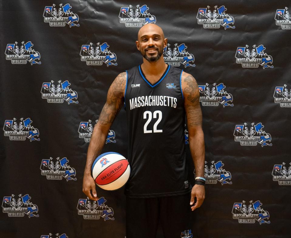 Aaron Strothers of the Mass Wolves for the ABA League.