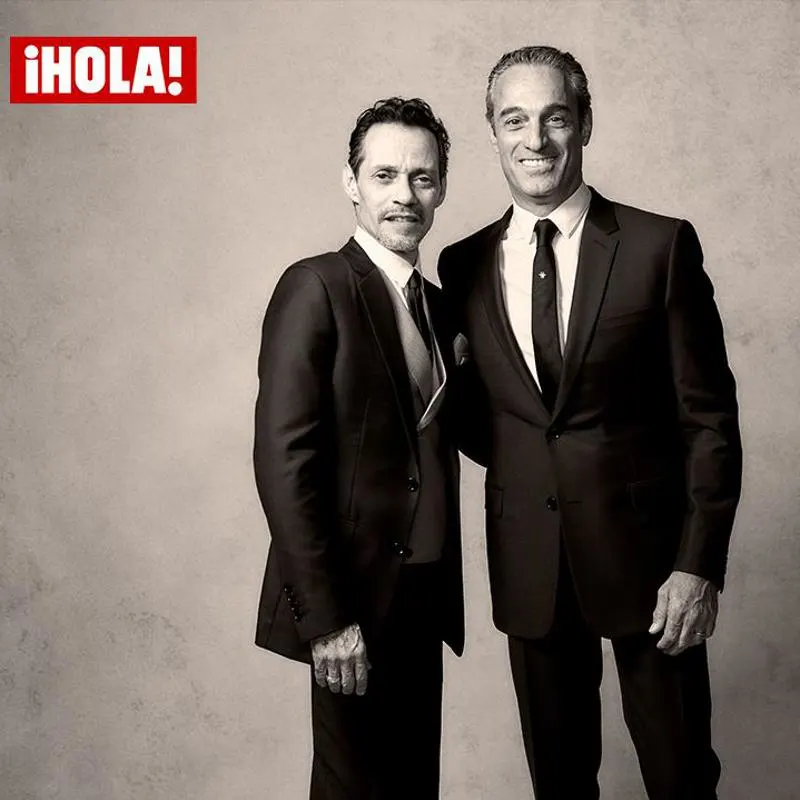 Marc Anthony con Carlos Slim Domit / Cortesía Hola 