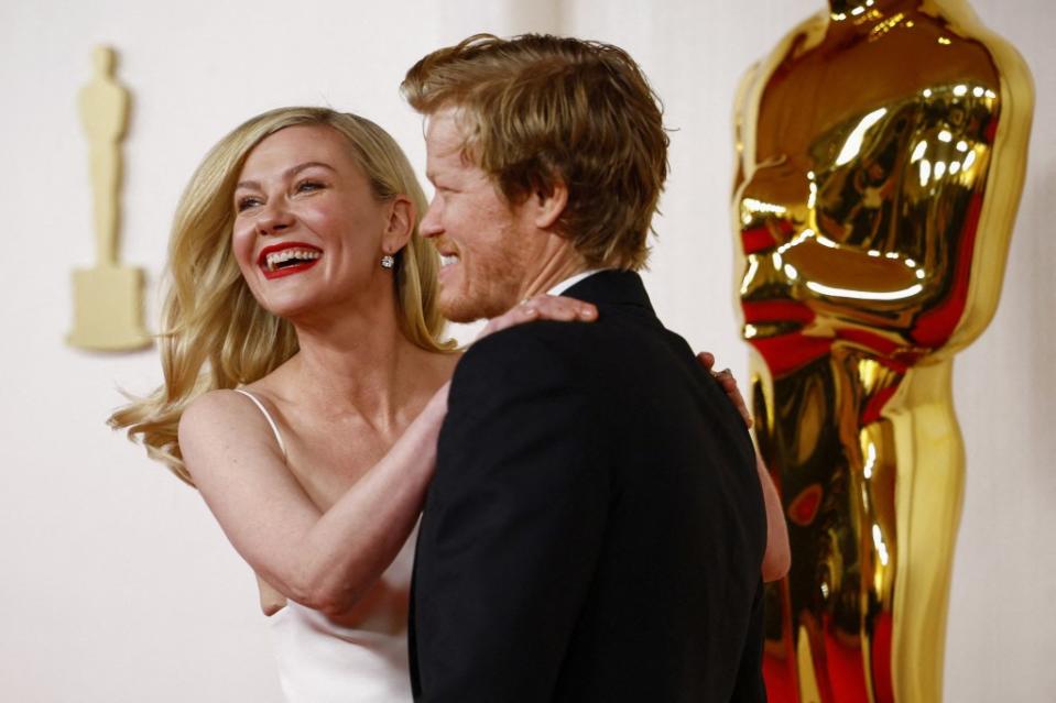 Dunst went viral at the Academy Awards when she tripped over a giant Oscar statue. REUTERS/Sarah Meyssonnier