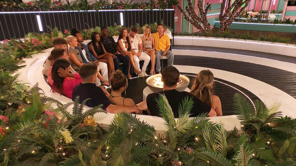 Islanders Gather Fire Pit, Love Island 2024, Episode 26