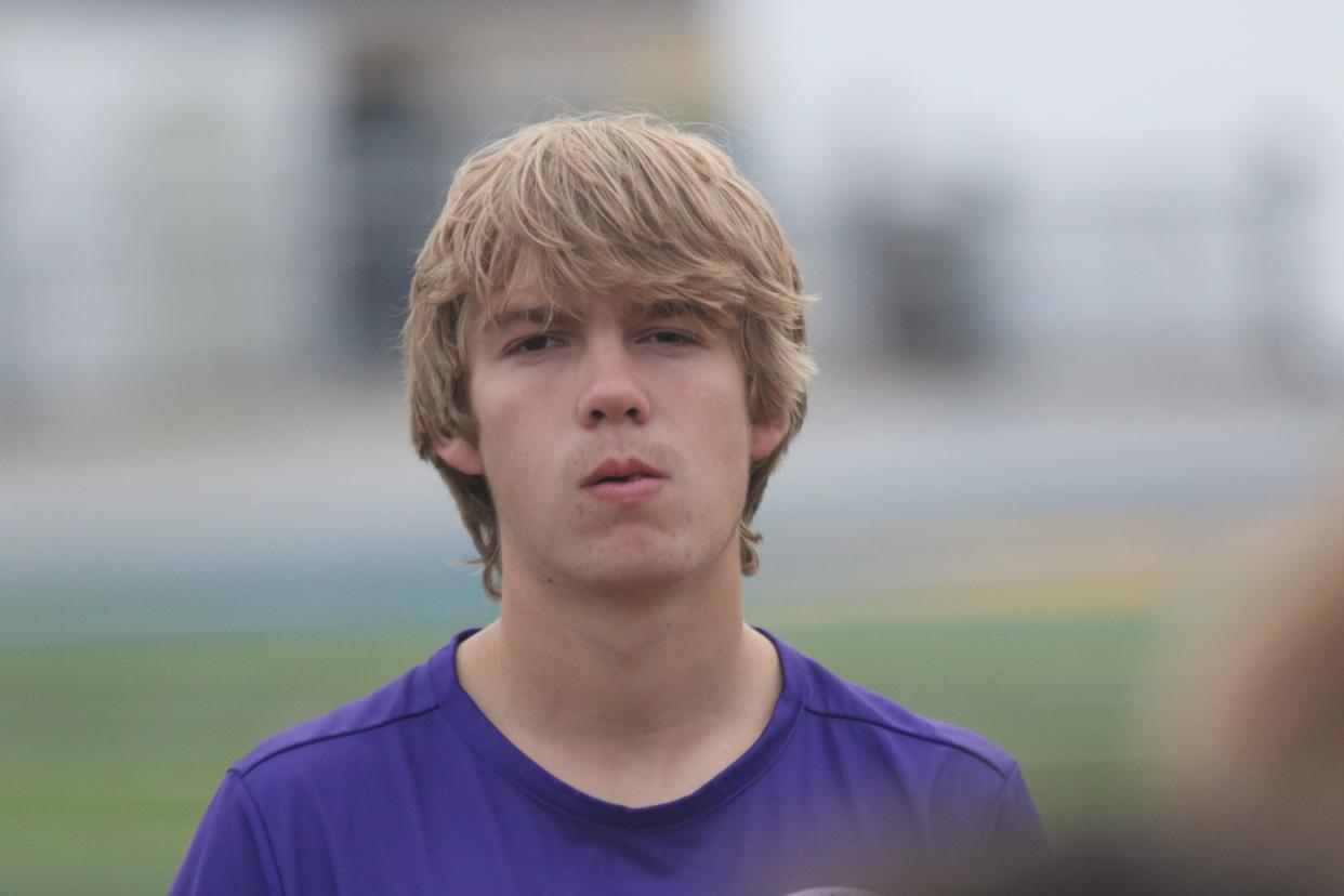 Lexington's Luke Roberts will have his gameface on when the Minutemen take on Ontario on Thursday for the district championship.