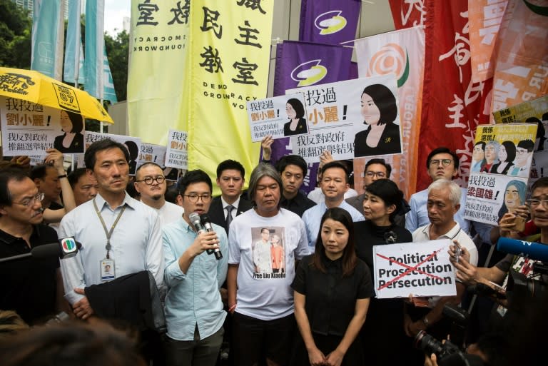 The judgement disqualifying the lawmakers comes two weeks after Chinese President Xi Jinping warned that any challenge to Beijing's control over Hong Kong crossed a 'red line when he visited the city to mark 20 years since it was handed back to China