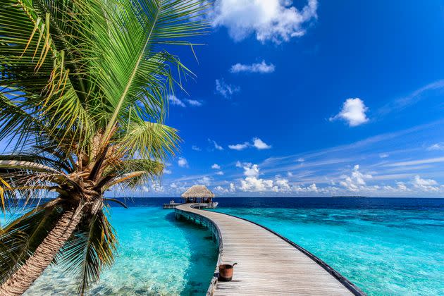 Isla de Mudhdhoo en Maldivas. (Photo: Abllo Ameer via Getty Images)