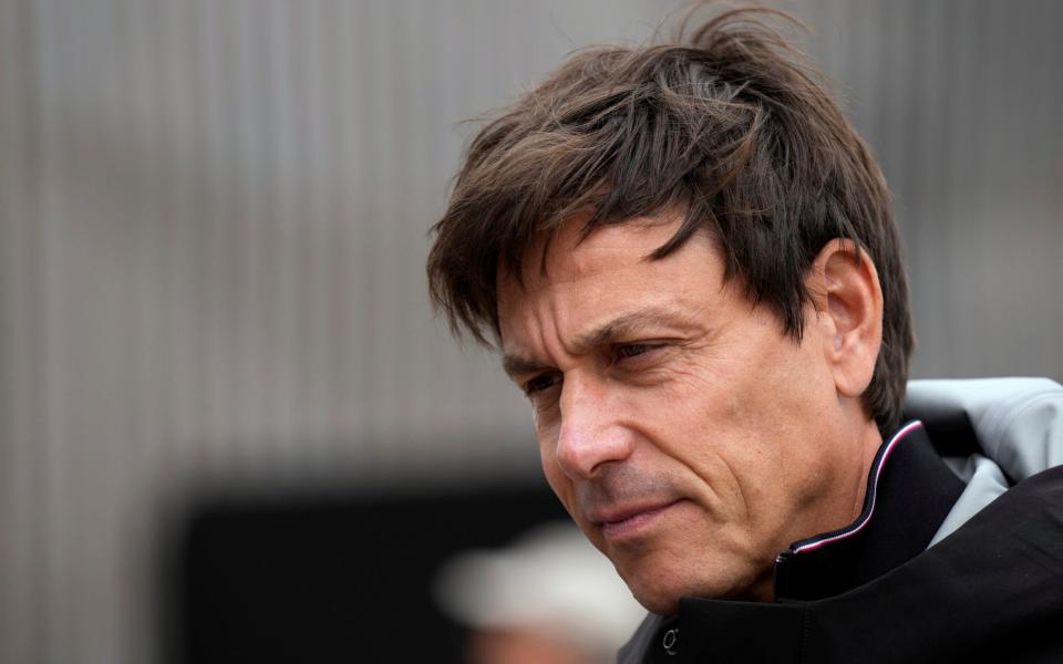 Team chief of Mercedes-AMG Petronas Toto Wolff walks through paddock prior the Hungarian Formula One Grand Prix at the Hungaroring racetrack in Mogyorod, near Budapest, Hungary, Sunday, July 31, 2022 - AP