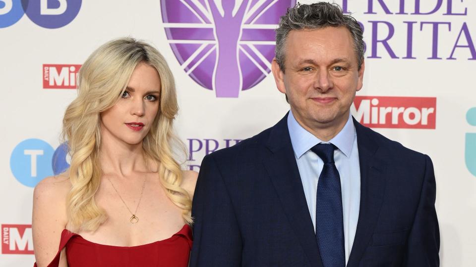 Anna Lundberg and Michael Sheen arrive at the Pride Of Britain Awards 2023 at Grosvenor House