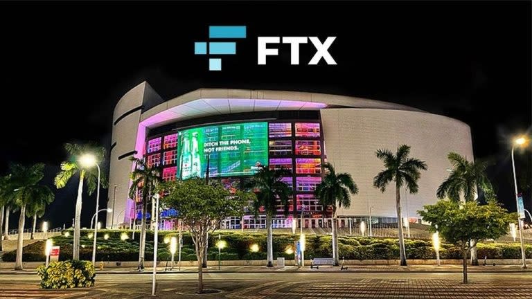 《圖說》NBA 邁阿密熱火隊場館去年改為FTX Arena，摘自百度網。