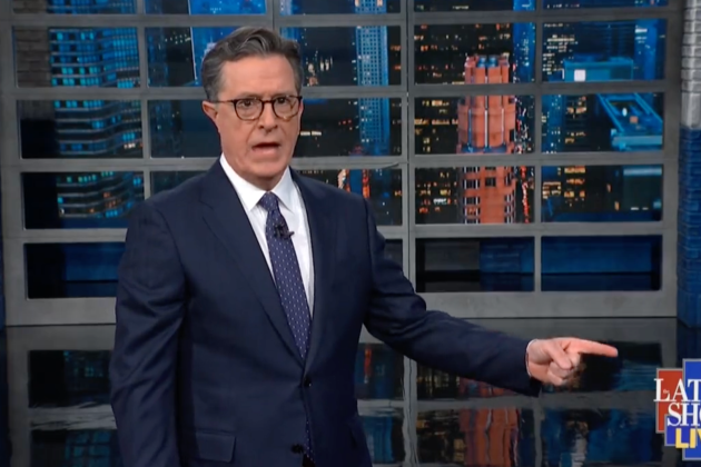 Colbert Calls Biden s Speech A Roller Coaster Ride Of Rip Roaring