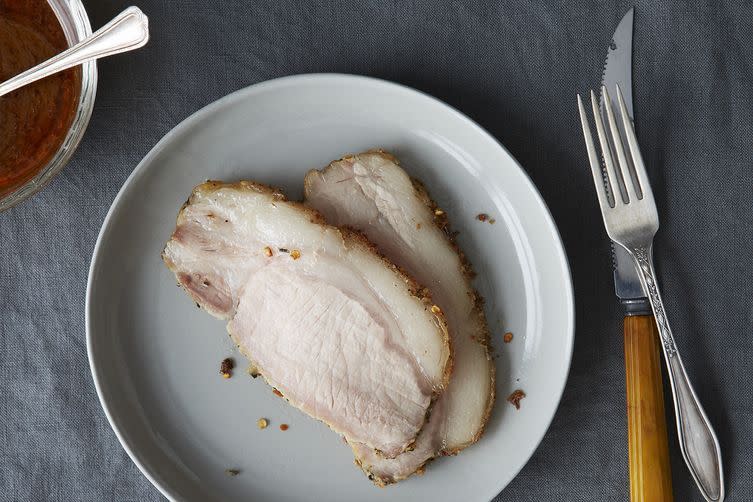 Roast Pork Loin  Who needs turkey when you can have this warm roast for dinner and served on sandwiches the next day. Get the recipe from Food 52 here. (Photo: Alpha Smoot/Food52)