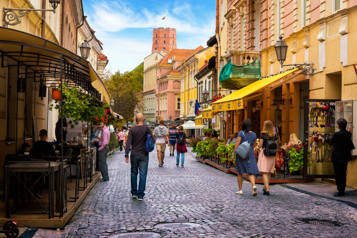 Pilies Street in Vilnius’s Old Town (Getty Images)