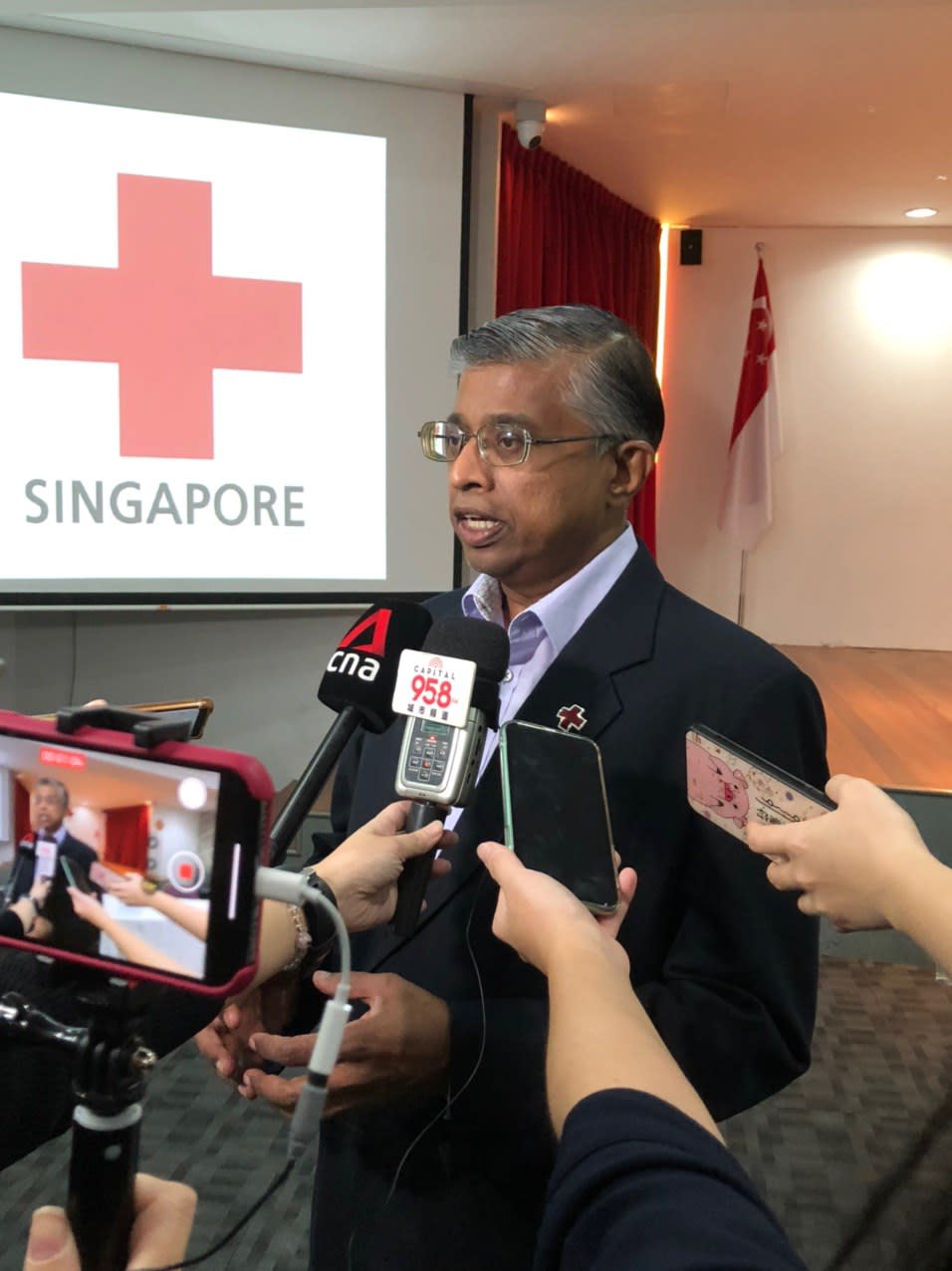 Singapore Red Cross secretary general Benjamin William addresses reporters at Red Cross House on Wednesday, 19 February 2020. PHOTO: Nicholas Yong/Yahoo News Singapore