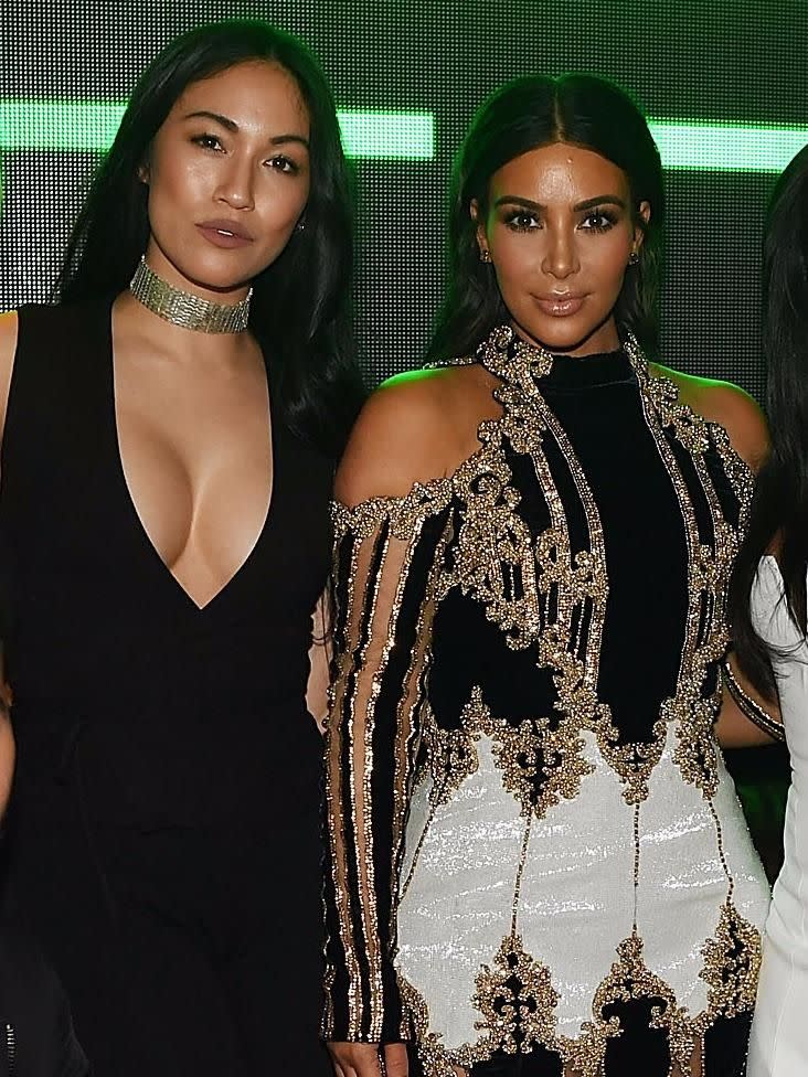 Stephanie and her BFF (and employer) Kim Kardashian in 2016. Source: Getty