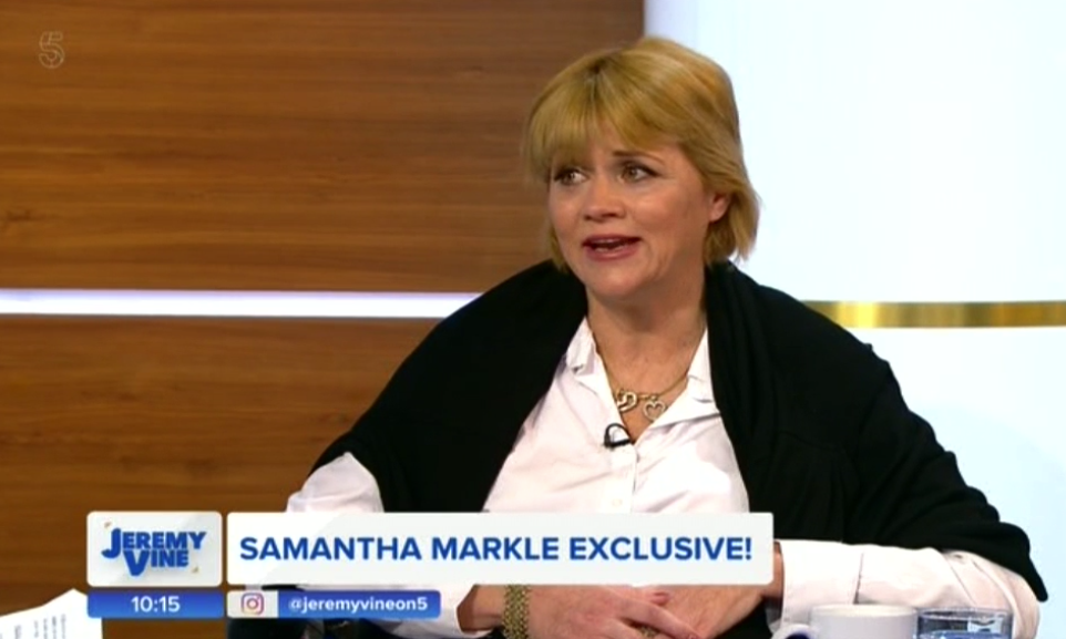 Samantha Markle appeared on Jeremy Vine on 5 (Channel 5)