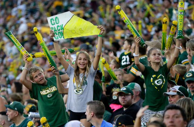 Packers fans celebrate Christmas at Lambeau Field