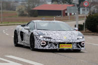 <p>The Temerario will replace the Huracán in the current model line-up. Compared to its predecessor, the front lights appear slimmer, front bumper more angular and the taillights have a hexagonal shape almost reminiscent of 1980s Lamborghinis. Reports suggest it will be a PHEV and that a 10,000rpm V8 twin-turbo will replace the V10 currently in the Huracán. Lamborghini has hinted that the car will be unveiled fully later in 2024 but launched in 2025. </p>