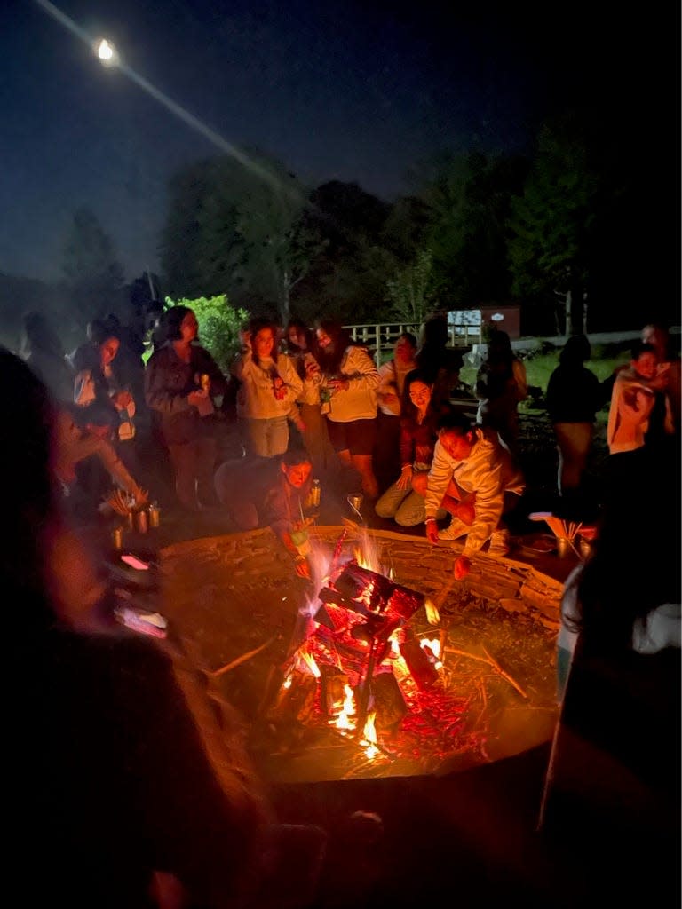 Camp bonfire