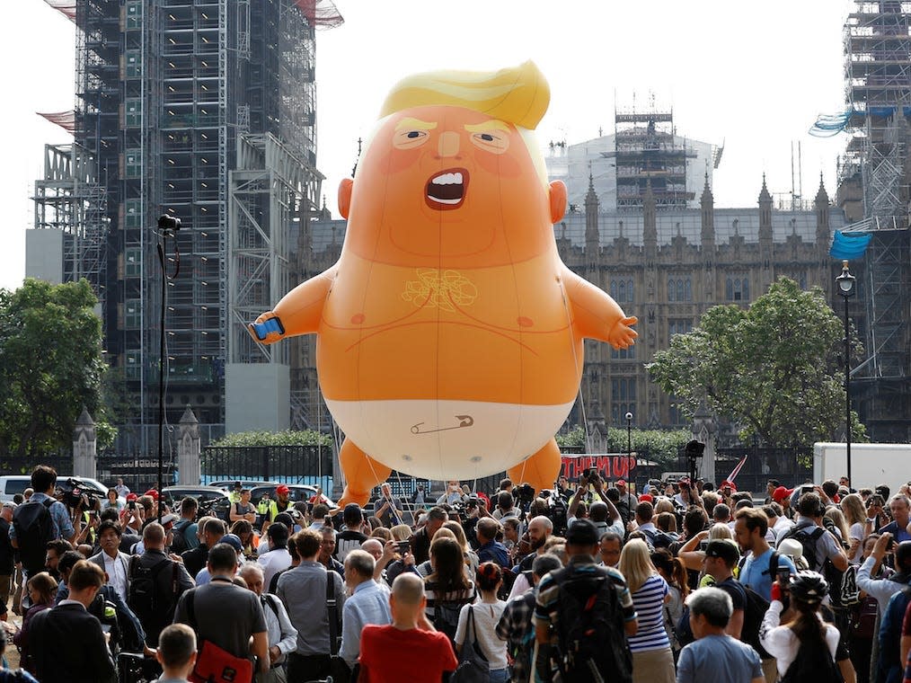 trump baby balloon