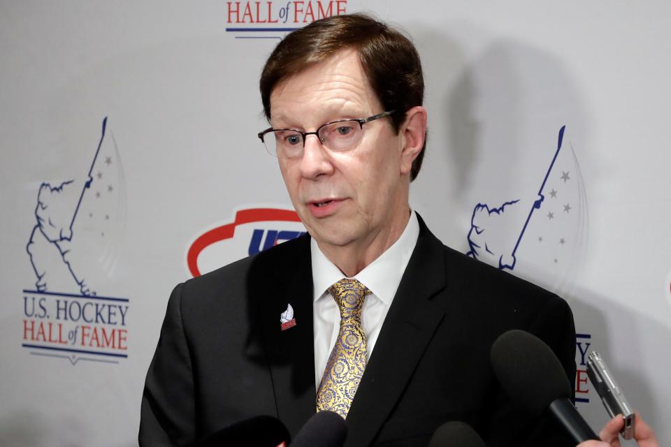 Nashville Predators general manager David Poile was inducted into the U.S. Hockey Hall of Fame in 2018.