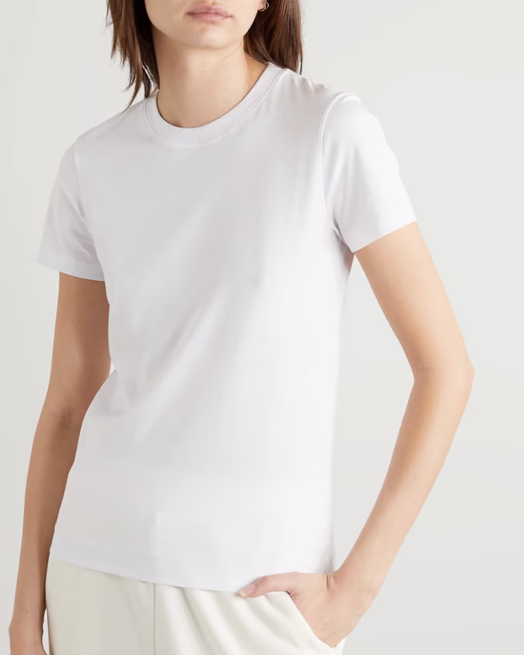 Ninety Percent + Net Sustain Drew organic cotton-jersey T-shirt. (PHOTO: Net-A-Porter)