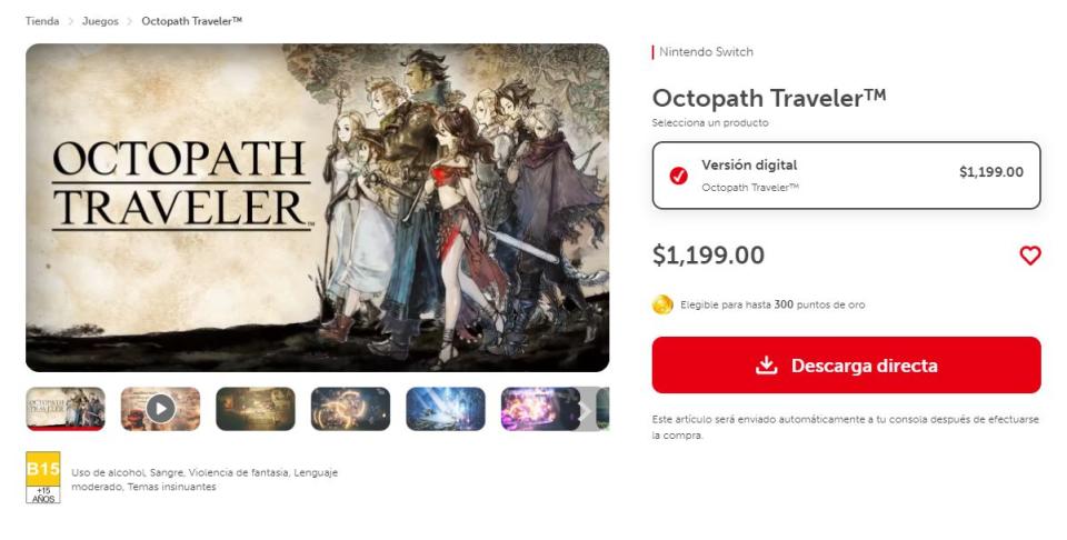 Octopath Traveler regresó a Nintendo Switch