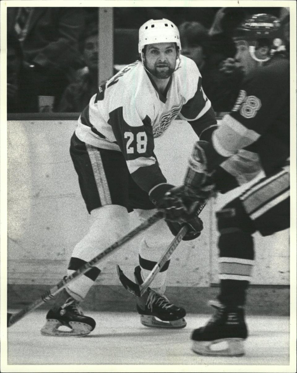 Defenseman Reed Larson was Detroit Red Wings captain for a season and a half from 1981-82.