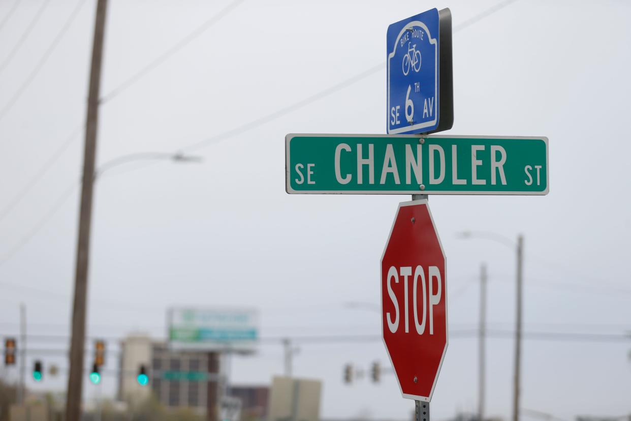S.E. 6th and Chandler was the site early Sunday morning of a fatal traffic accident.