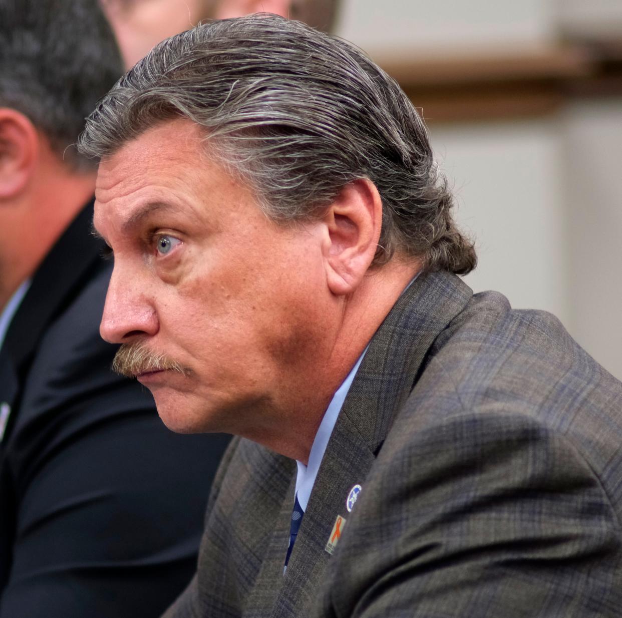 Tim Gatz, Director of OTS and State Transportation Secretary, listens during a meeting of the Oklahoma Turnpike Authority at the Oklahoma Department of Transportation Tuesday, January 3, 2023.