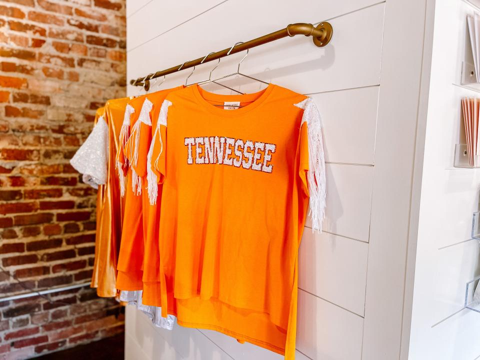 Gracie Lee’s Gifts and More ran a special gift-with-purchase promotion with these Tennessee tops.