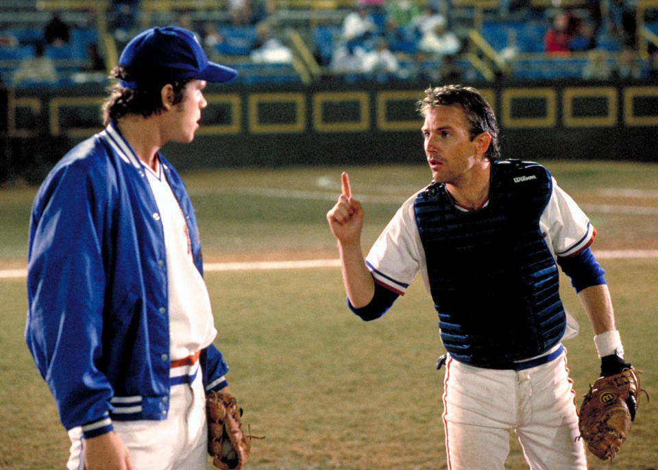 Tim Robbins and Kevin Costner in <em>Bull Durham</em> (Photo: Orion/courtesy of Everett Collection)