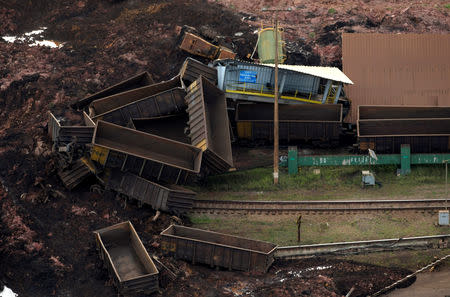 FILE PHOTO: General view from above of a dam owned by Brazilian miner Vale SA that burst, in Brumadinho, Brazil January 25, 2019. REUTERS/Washington Alves