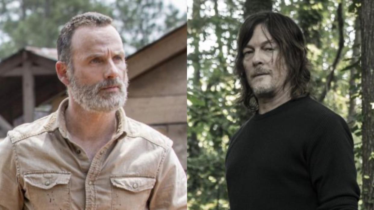  andrew lincoln and norman reedus in the walking dead 