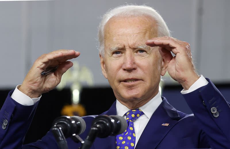 Democratic presidential candidate Joe Biden holds campaign event in Wilmington, Delaware