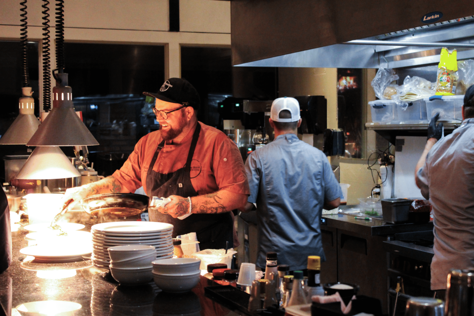 Marcus Pointe Golf Club is home to two new restaurants: A Rustyc Spoon on the Green and Common Labor, led by executive chef Rusty Strain.