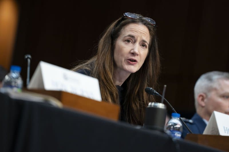 Director of National Intelligence Avril Haines warns the "United States faces a complex and interconnected threat," during a Senate Intelligence Committee hearing Monday at the U.S. Capitol to "examine worldwide threats." Photo by Bonnie Cash/UPI