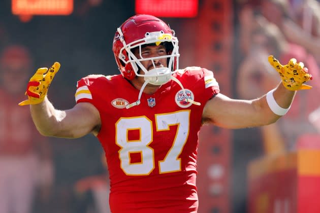 travis kelce super bowl jersey