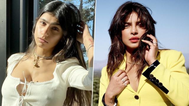 Miakhalifa Sexy Voice - Mia Khalifa Takes a Dig at Priyanka Chopra Jonas, Asks 'If She Is Going to  Chime In at Any Point?'