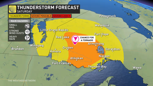 Baron - Saturday thunderstorm risk PRON