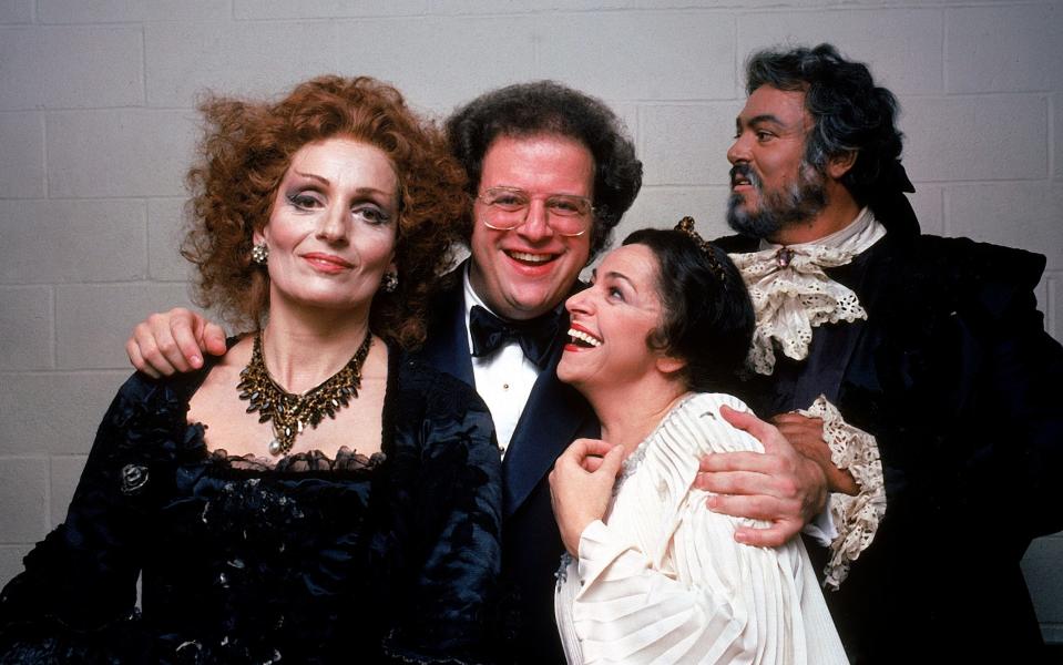 With singers from the Met Opera's production of Idomeneo in 1982  -  Ted Thai/LIFE/Getty Images