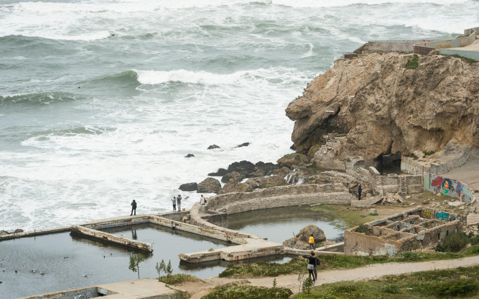 <p>Adolph Sutro opened his leisure complex <strong>Sutro Baths</strong> in 1896, with a series of salt water swimming pools fed by the Pacific and enclosed beneath a majestic glass canopy. The structure burned to the ground in the 1960s and only the foundational ruins remain. The site is now part of the protected Golden Gate National Recreation Area, and it’s a favorite stop for tourists and locals who, like Danny, appreciate the area’s sweeping ocean views.</p> <p><em>Sutro Baths: Point Lobos Ave, San Francisco; 415-426-5240</em></p>