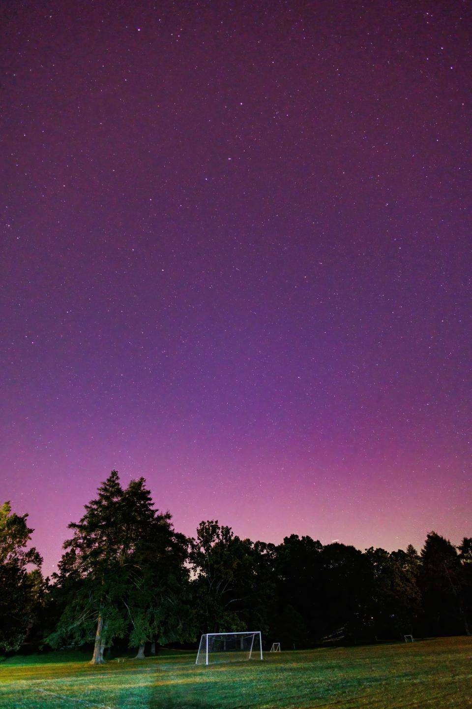 Northern Lights as seen from the Norris Commons on Friday, May 10, 2024.