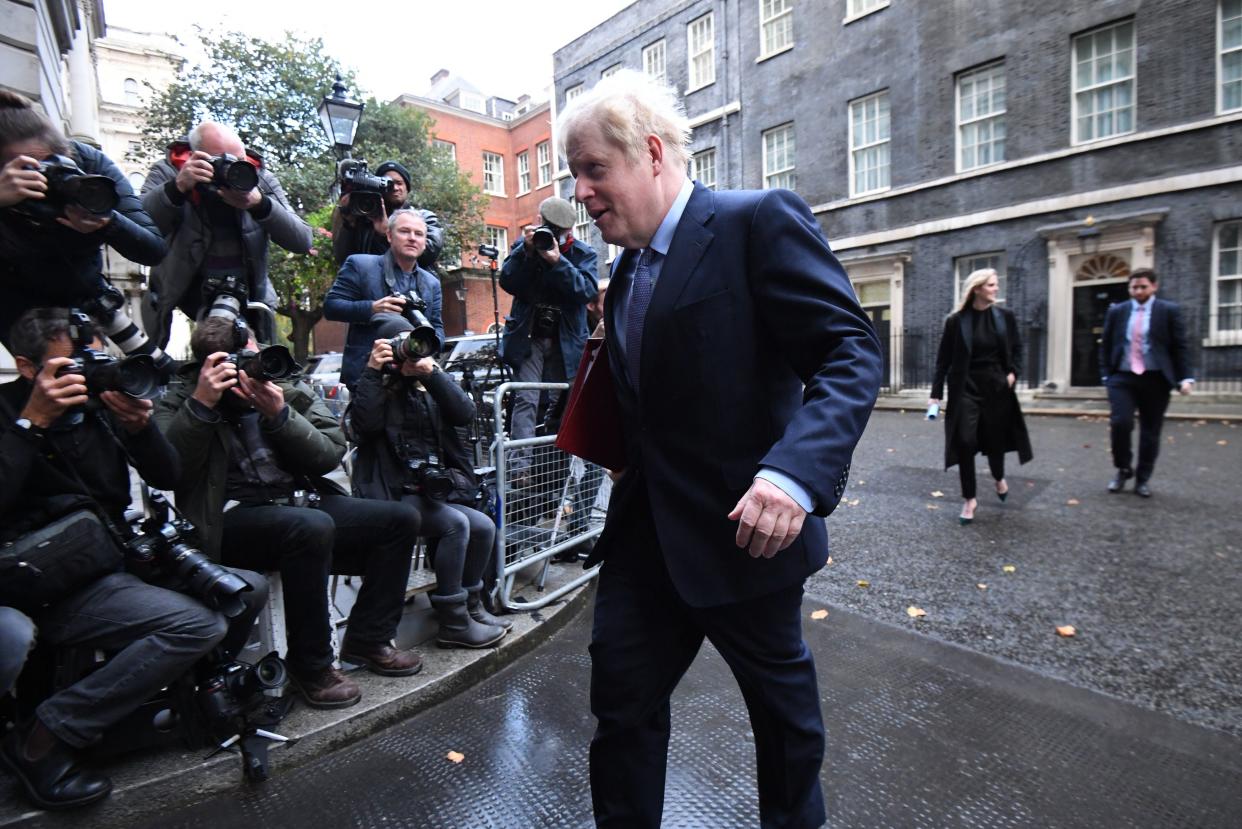 <p>Boris Johnson is facing the threat of a further revolt from backbenchers ahead of his expected three-tier plans set to be announced tomorrow.</p> (PA)