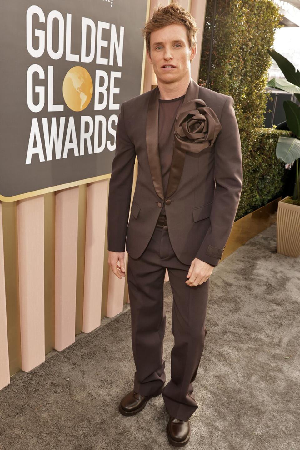 BEVERLY HILLS, CALIFORNIA - JANUARY 10: 80th Annual GOLDEN GLOBE AWARDS -- Pictured: Eddie Redmayne arrives at the 80th Annual Golden Globe Awards held at the Beverly Hilton Hotel on January 10, 2023 in Beverly Hills, California. -- (Photo by Todd Williamson/NBC/NBC via Getty Images)