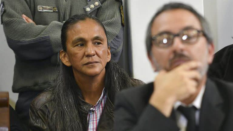 Milagro Sala, durante uno de los juicios en su contra