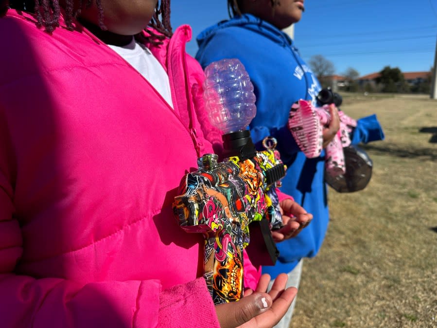 The parents of the two kids said they’d played with those toy water bead guns out in that area several times before. (Photo: KXAN)