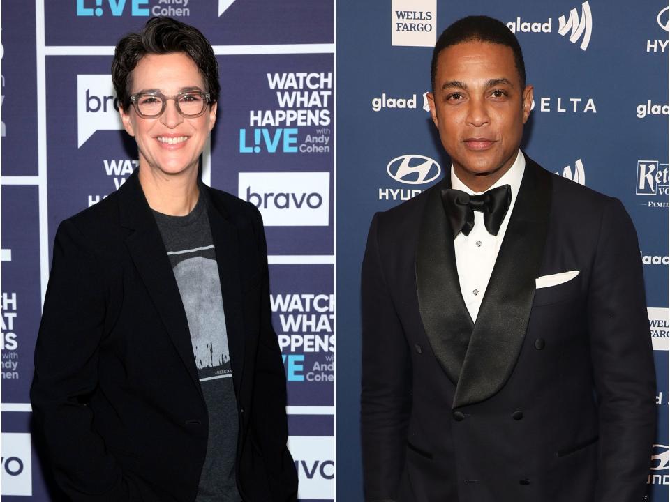 Rachel Maddow, left, and Don Lemon, Right