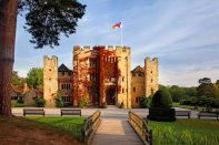 <p>Surrounded by glorious Kent countryside, <a href="https://www.booking.com/hotel/gb/hever-castle.en-gb.html?aid=1922306&label=staycation-uk" rel="nofollow noopener" target="_blank" data-ylk="slk:Hever Castle;elm:context_link;itc:0;sec:content-canvas" class="link ">Hever Castle</a>’s B&B offers 28 luxury bedrooms in the Astor Wing and the Anne Boleyn Wing, both Edwardian Wings, designed in Tudor style.</p><p>If you're looking for a regal staycation with quirky yet luxurious character, this is one place worth checking out.</p><p>The Astor Wing offers a beautifully panelled lounge with deep sofas and a selection of books and magazines for guests to relax with during their stay. There’s also a rather splendid Billiards Room to be discovered.</p><p>The Anne Boleyn Wing enjoys its own beautiful Breakfast Room which is flooded with natural daylight and offers window seats looking out across the orchard to the Castle. </p><p><a class="link " href="https://www.goodhousekeepingholidays.com/offers/kent-edenbridge-hever-castle-hotel" rel="nofollow noopener" target="_blank" data-ylk="slk:READ OUR REVIEW;elm:context_link;itc:0;sec:content-canvas">READ OUR REVIEW</a></p><p><a class="link " href="https://www.booking.com/hotel/gb/hever-castle.en-gb.html?aid=1922306&label=staycation-uk" rel="nofollow noopener" target="_blank" data-ylk="slk:BOOK A ROOM;elm:context_link;itc:0;sec:content-canvas">BOOK A ROOM</a></p>